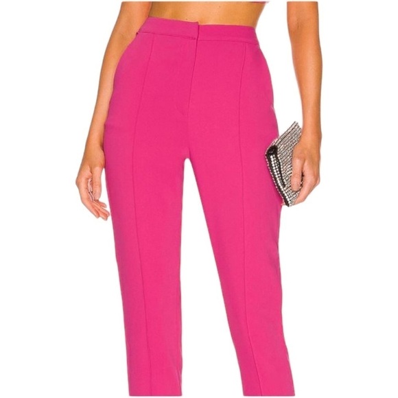 NWOT superdown Remy Bandeau Pants in Hot Pink - Picture 7 of 9
